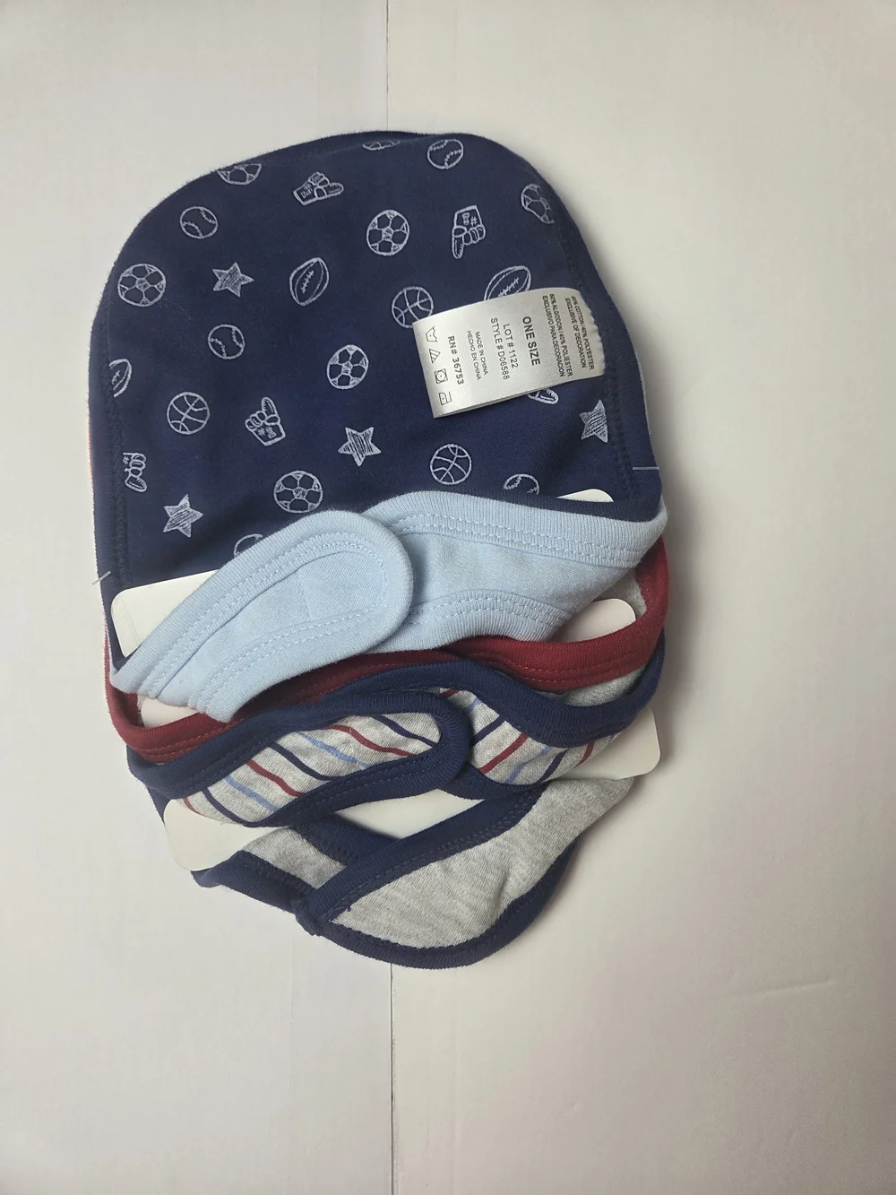 next Varsity Helmet Bib Set - Navy, Gray, Red, Light Blue